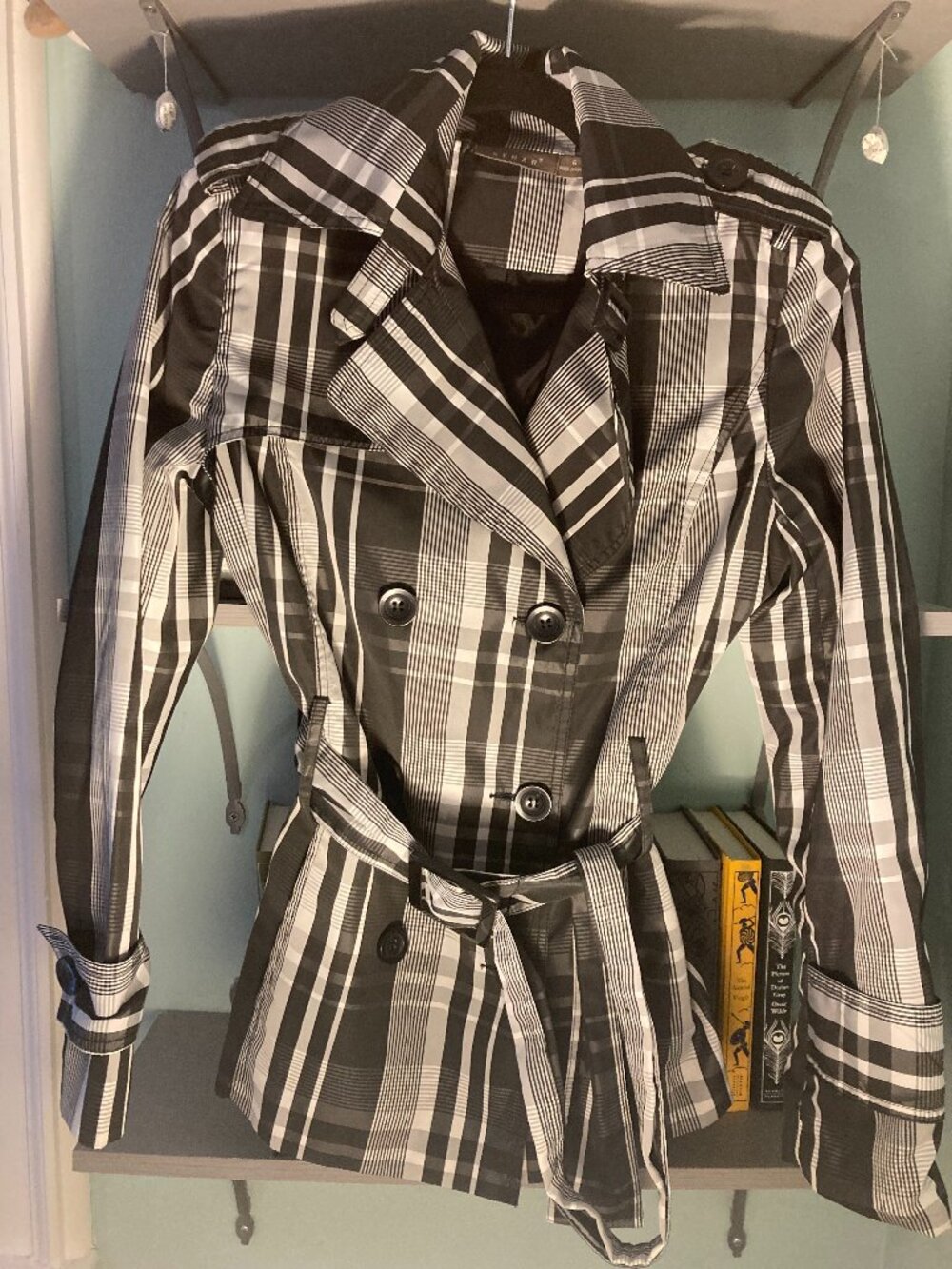 Kenar Plaid Raincoat